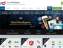 Tablet Screenshot of needdevelopers.com